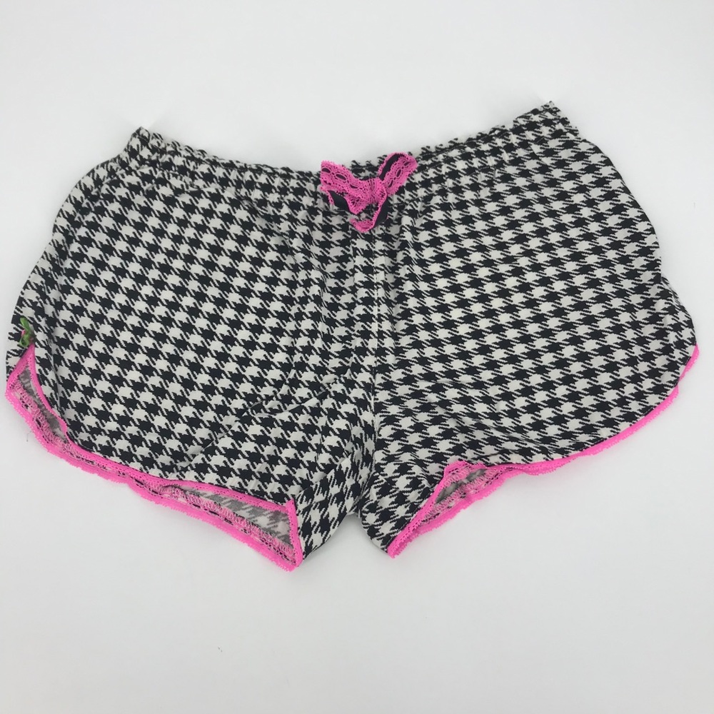 🎉 5/$25 Betsy Johnson PJ Black / Pink Shorts  S